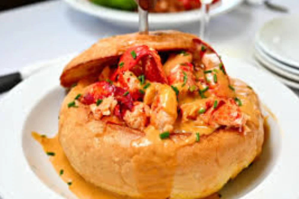 Lobster Bisque Soup in bread bowl aaa